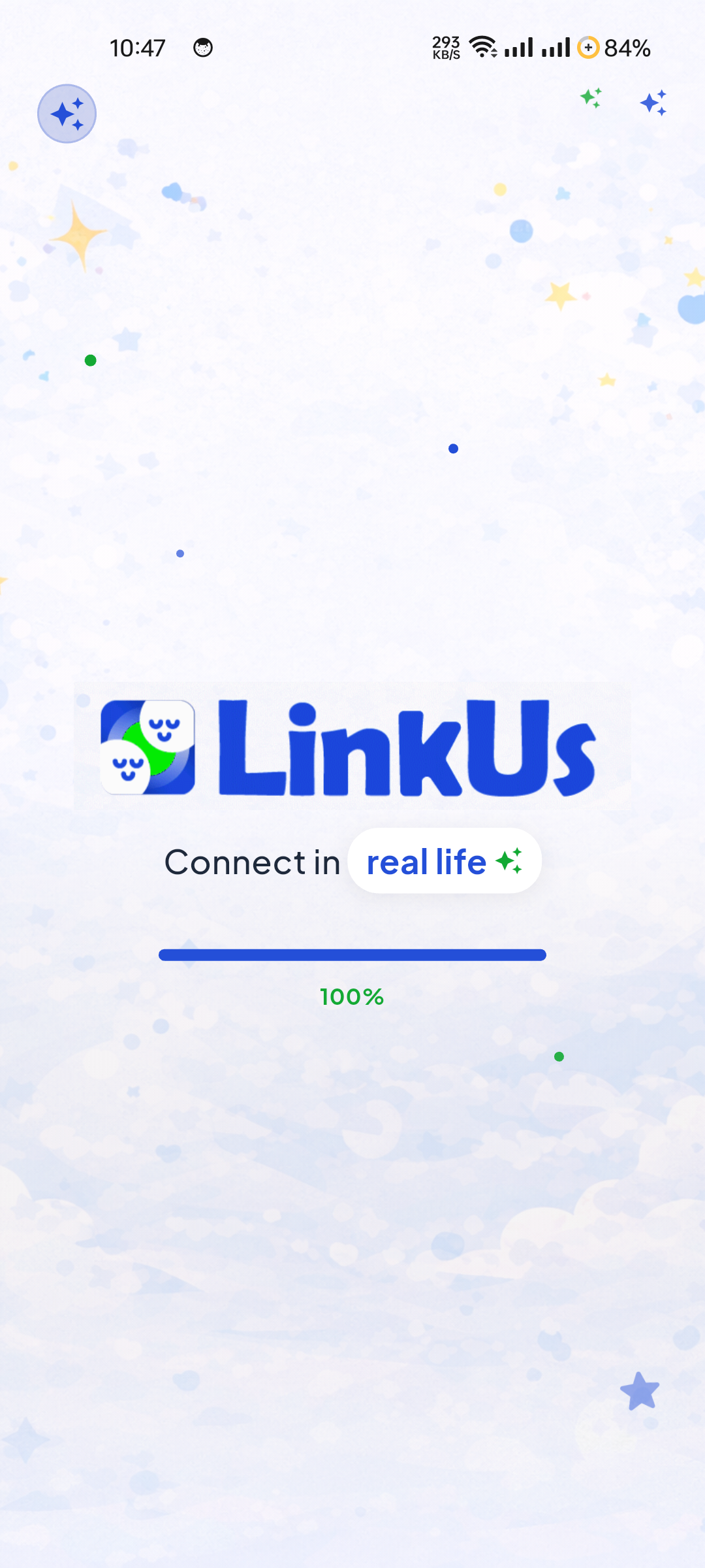 LinkUs splash screen